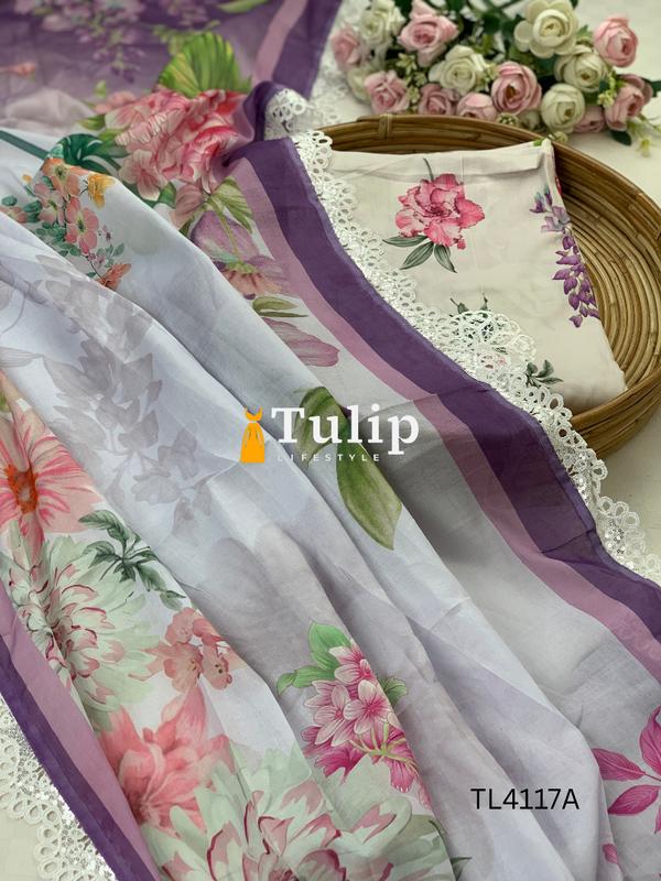 Luxury Cotton Lawn Three pieces - TL4117A gallery image