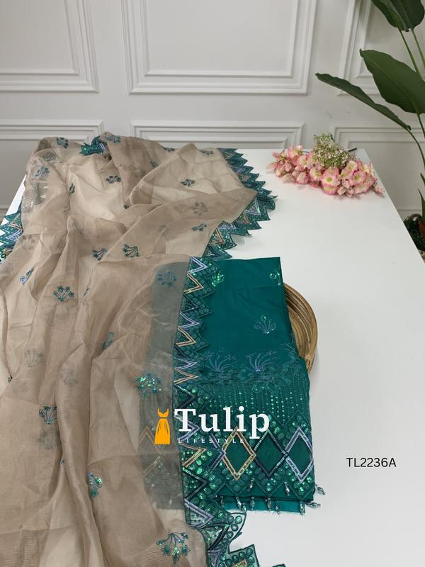 Gorgeous Embroidered Three pieces - TL2236A gallery image