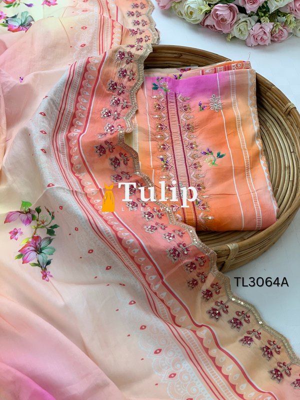 Premium Embroidered Lawn - TL3064A gallery image