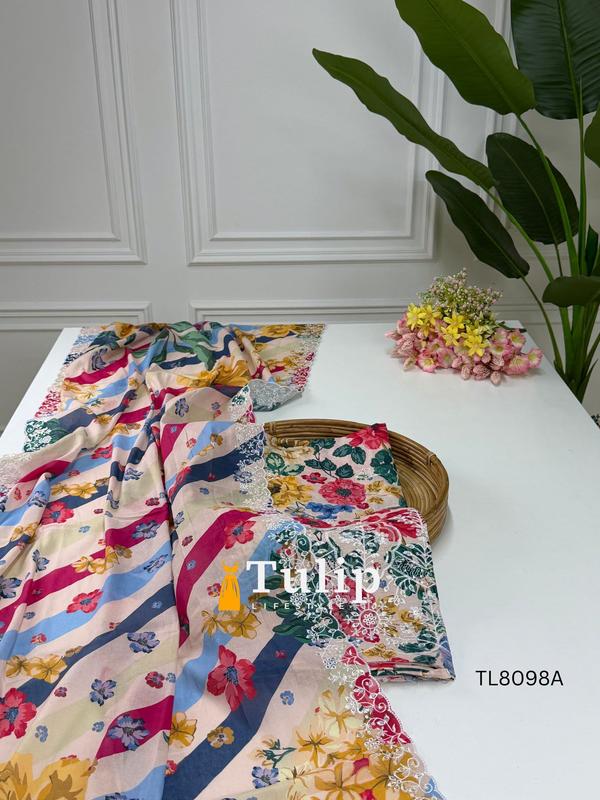 Premium Embroidered Cotton Lawn - TL8098A gallery image