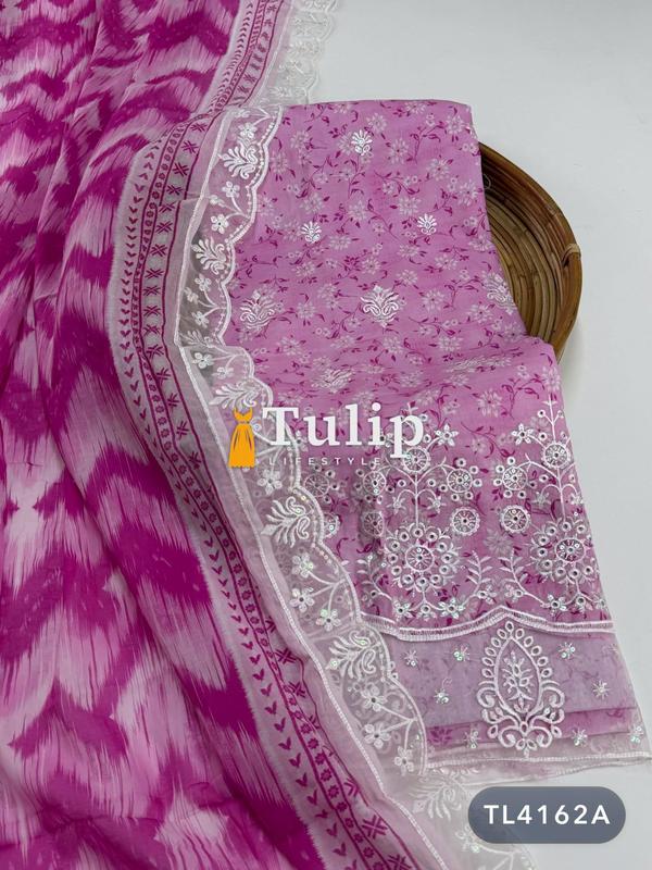 Premium Embroidered Soft Cotton Lawn - TL4162A gallery image