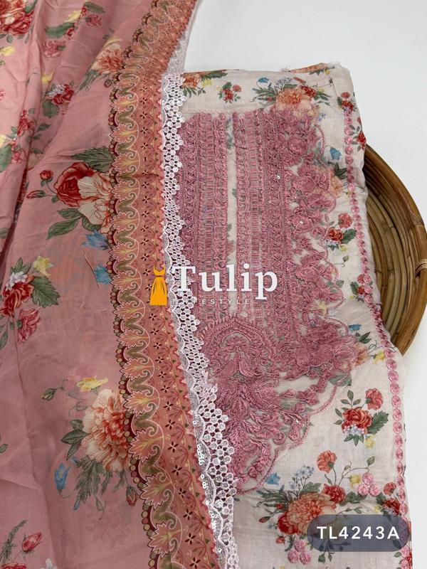 Exclusive Embroidered Cotton Lawn Dresses TL4243A gallery image