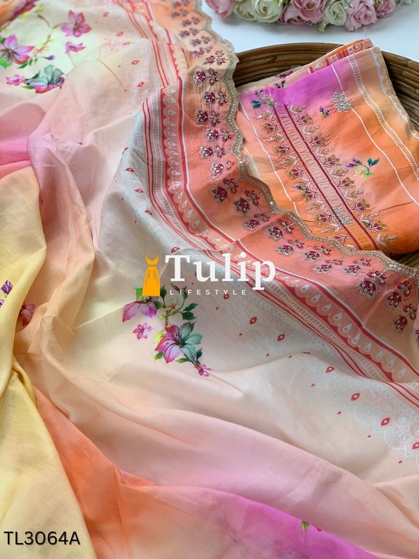 Premium Embroidered Lawn - TL3064A gallery image