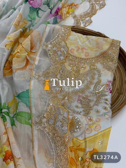 Gorgeous Embroidered Premium Cotton Lawn Dresses - TL3274A gallery image