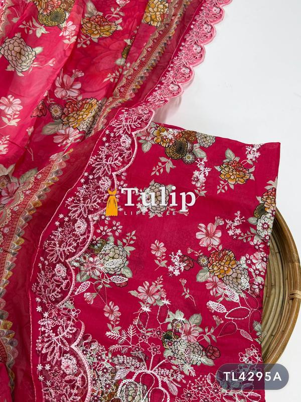 Soft Embroidered Luxury Cotton Lawn Dresses - TL4295A gallery image