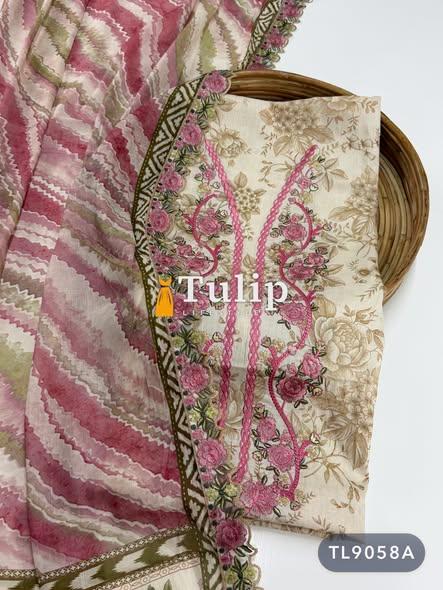 Exclusive Embroidered Cotton Lawn Dresses - TL9058A gallery image