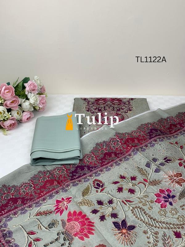 Soft Cotton Lawn Three Pieces - TL1122 Color image