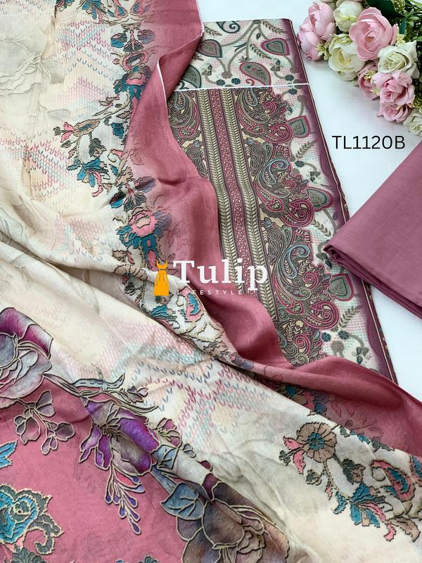 Digital Printed Cotton Lawn - TL1120 Color image