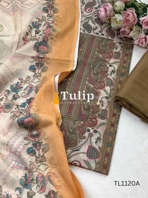 Digital Printed Cotton Lawn - TL1120 Color image