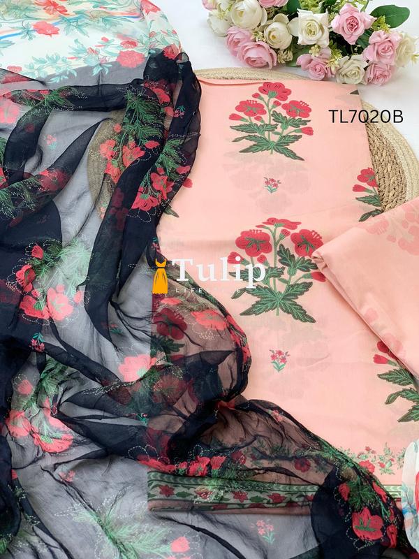 Premium Soft Cotton Lawn - TL7020 Color image