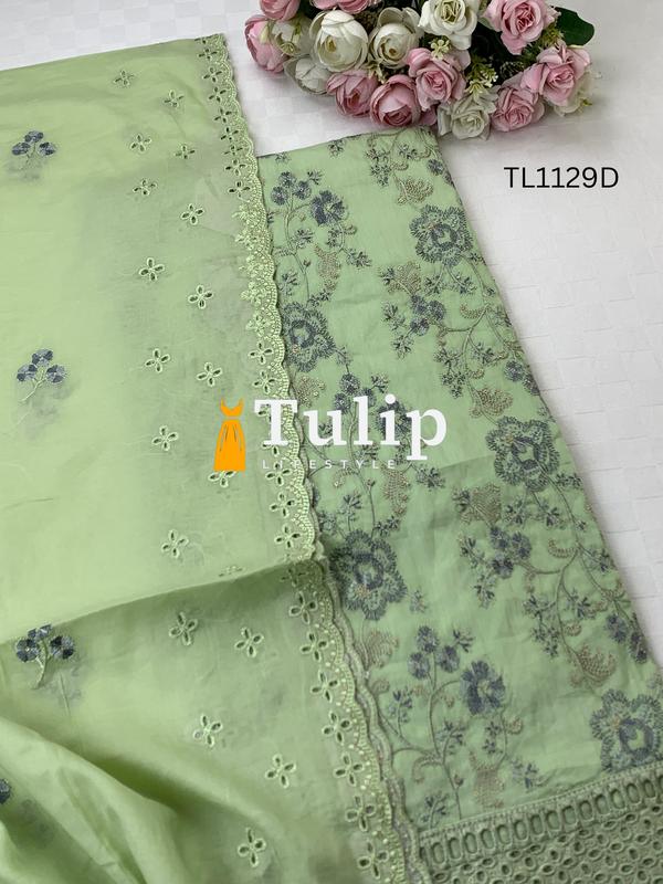 Premium Cotton with Shifli Work - TL1129 Color image