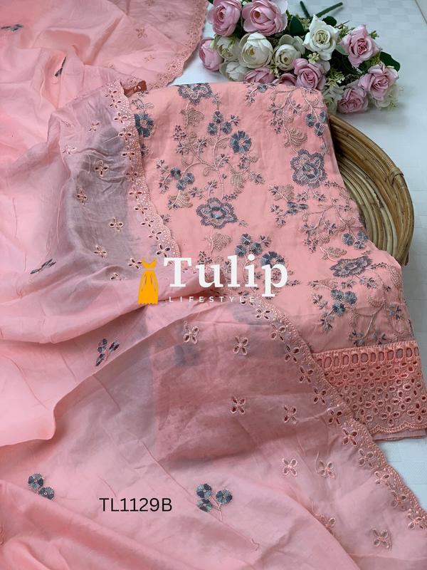 Premium Cotton with Shifli Work - TL1129 Color image