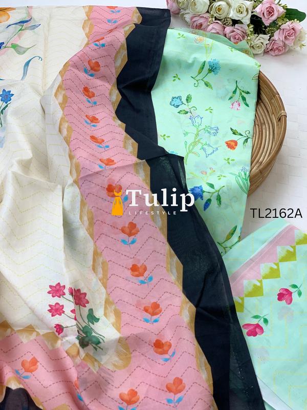 Digital Printed Premium  Lawn  - TL2162 Color image
