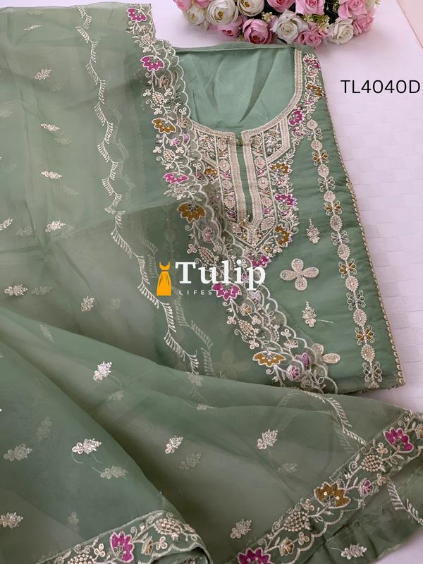 Premium Organza Three pieces - TL4040 Color image