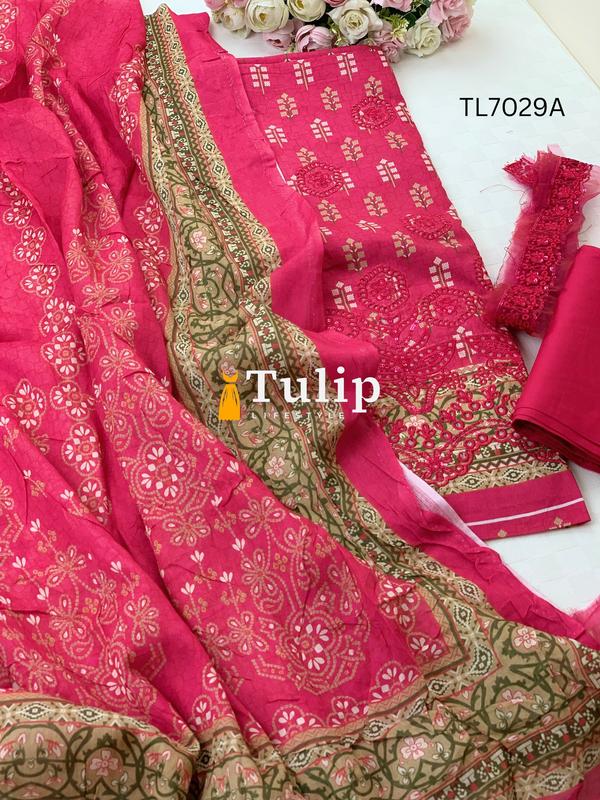 Digital Printed Premium  Lawn - TL7029 Color image