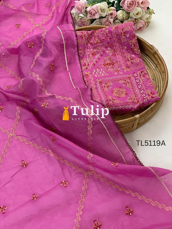 Soft  Embroidered Cotton Dresses - TL5119 Color image