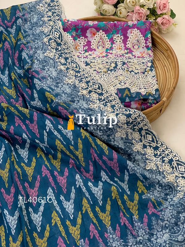 Premium Cotton Lawn Three pieces - TL4061 Color image