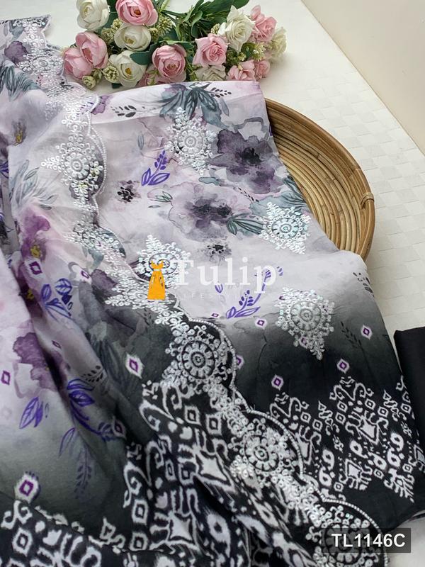 Premium  Lawn Three Pieces - TL1146 Color image