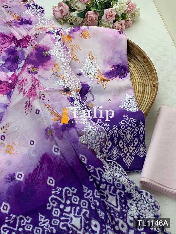 Premium  Lawn Three Pieces - TL1146 Color image