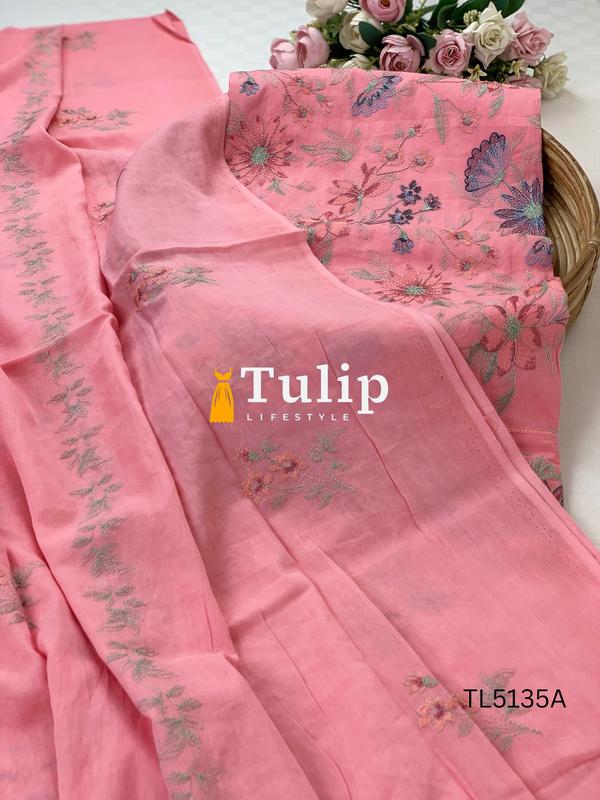 Premium Embroidered Cotton Lawn - TL5135 Color image