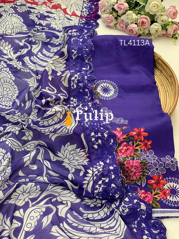 Soft Premium Lawn Dresses - TL4113 Color image