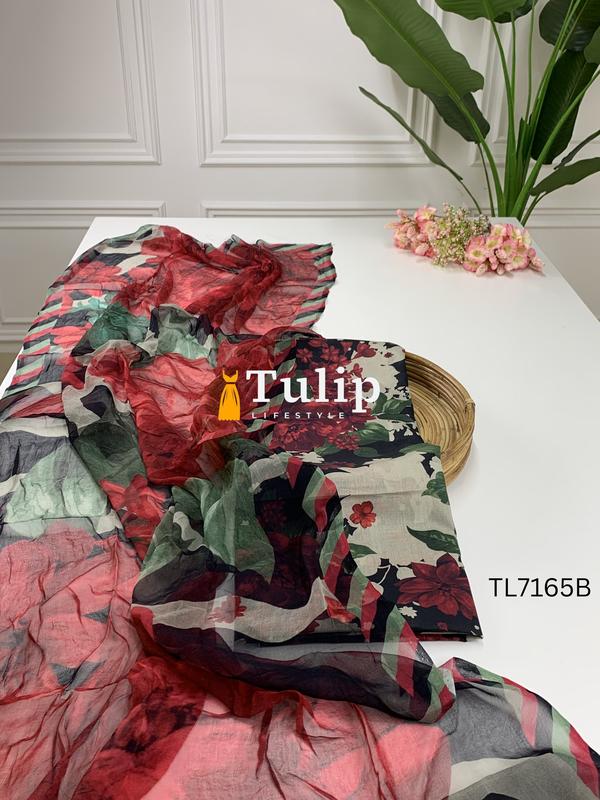 Soft Premium Cotton Lawn Dresses - TL7165 Color image