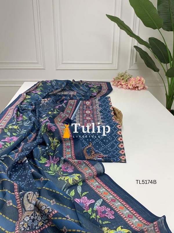 Soft Cotton Lawn Dresses - TL5174 Color image