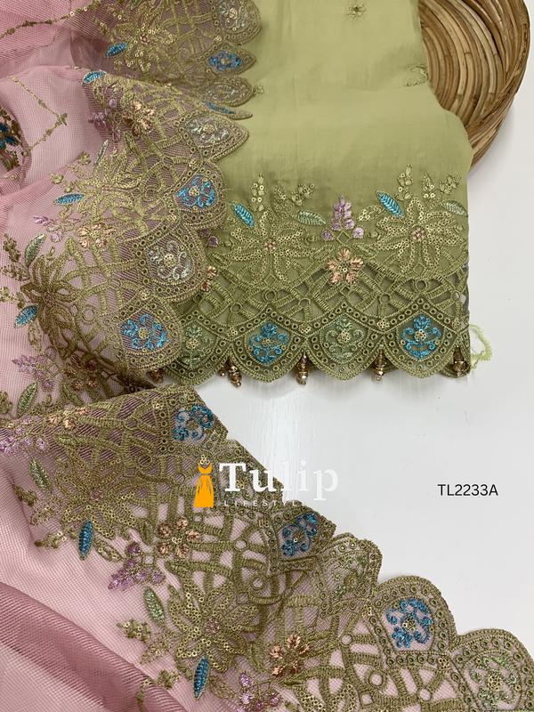 Exclusive Embroidered Cotton Dresses - TL2233A Color image