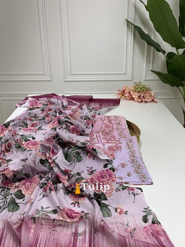 Digital Printed Cotton Lawn Dresses - TL4208 Color image