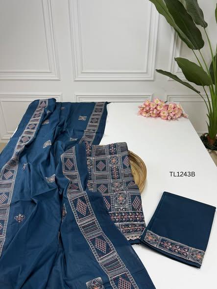Embroidered Premium Lawn Dresses - TL1243 Color image