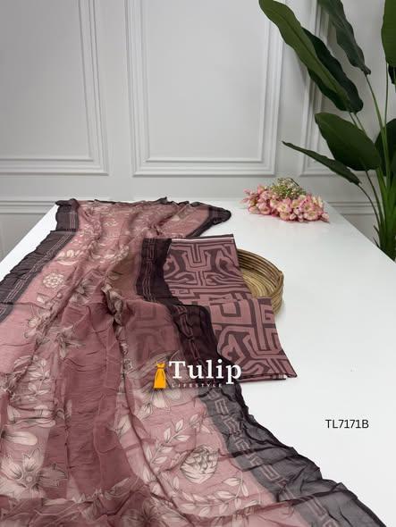 Premium Embroidered Cotton Lawn Dresses - TL7171 Color image