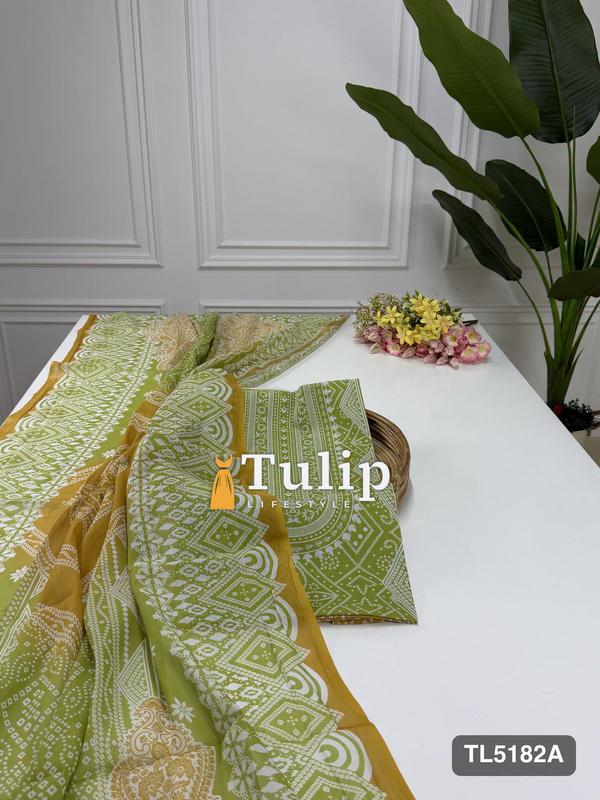 Digital Printed Cotton Lawn Dresses - TL5182 Color image