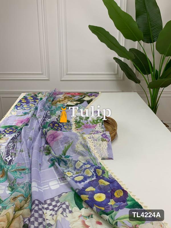 Luxury Cotton Lawn Dresses - TL4224 Color image