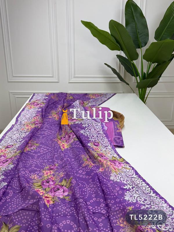 Digital Printed Cotton Lawn three Pieces - TL5222 Color image