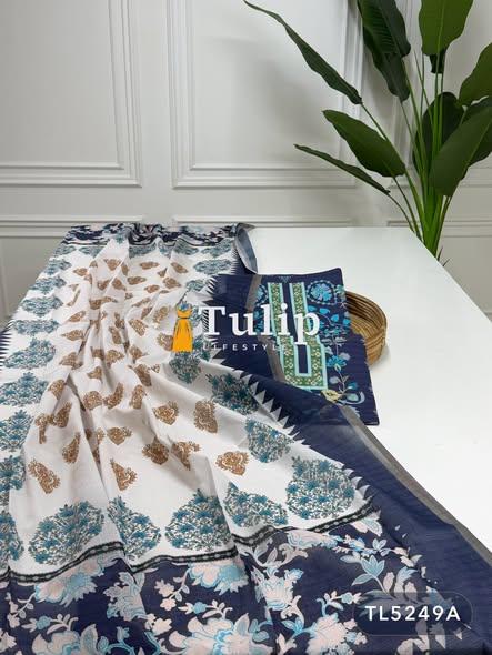 Digital Printed Cotton Lawn Dresses - TL5249 Color image