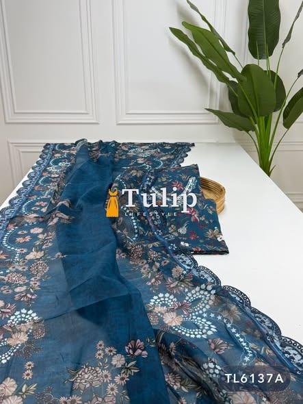 Gorgeous Embroidered Cotton Dresses - TL6137 Color image