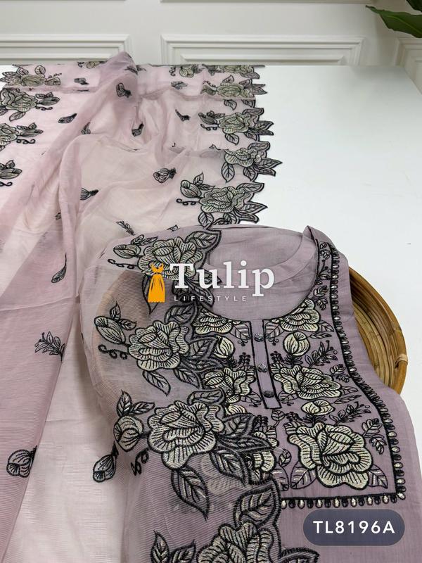 Gorgeous Embroidered Organza Dresses - TL8196 Color image