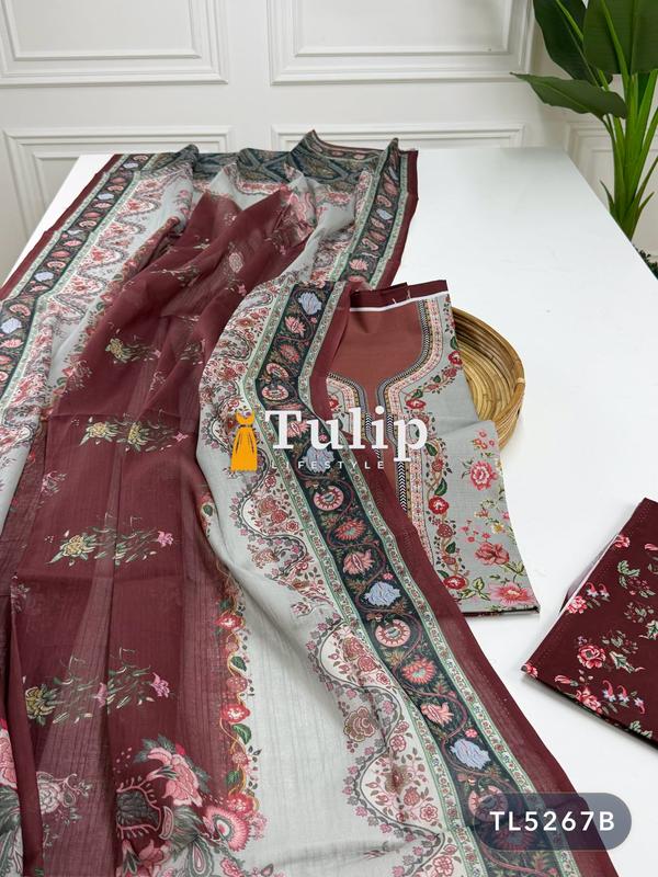 Premium Cotton Lawn Dresses - TL5267 Color image