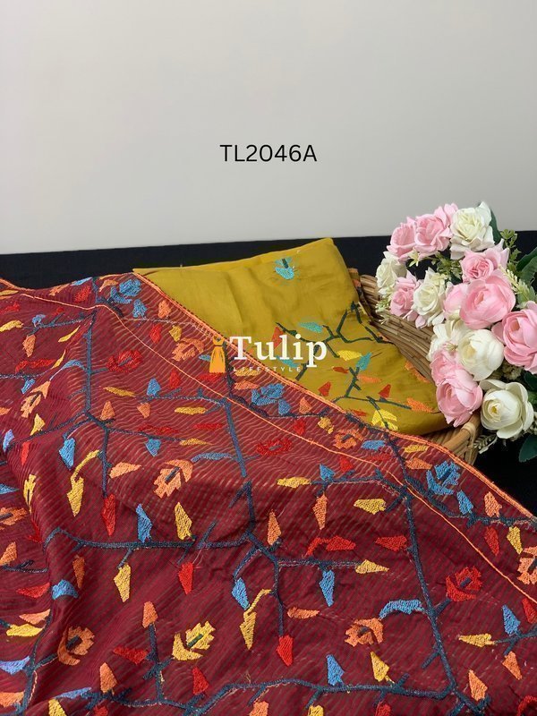 Premium Cotton Dress with Luxurious Dupatta - TL2046 Color image