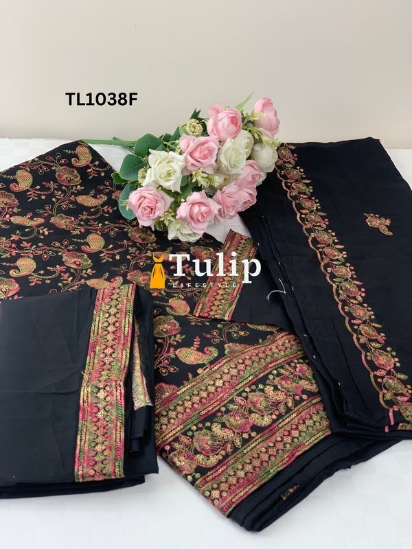 Gorgeous Cotton Embroidered Collection - TL1038 Color image